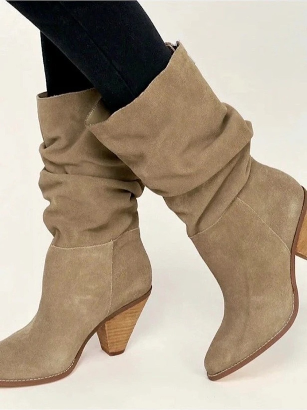 Brown Slouch Ankle Boots